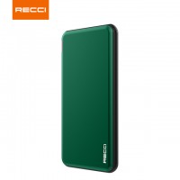 Recci Aluminum metal Power Delivery PD Type C power bank 10000mah PD power bank for iPAD and mobile phone